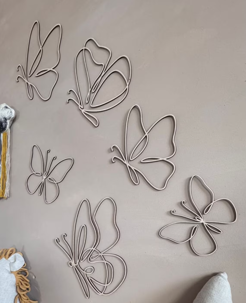 Set of 6 Wooden Wall Butterfli - Baby Nursery Accessories avis et prix