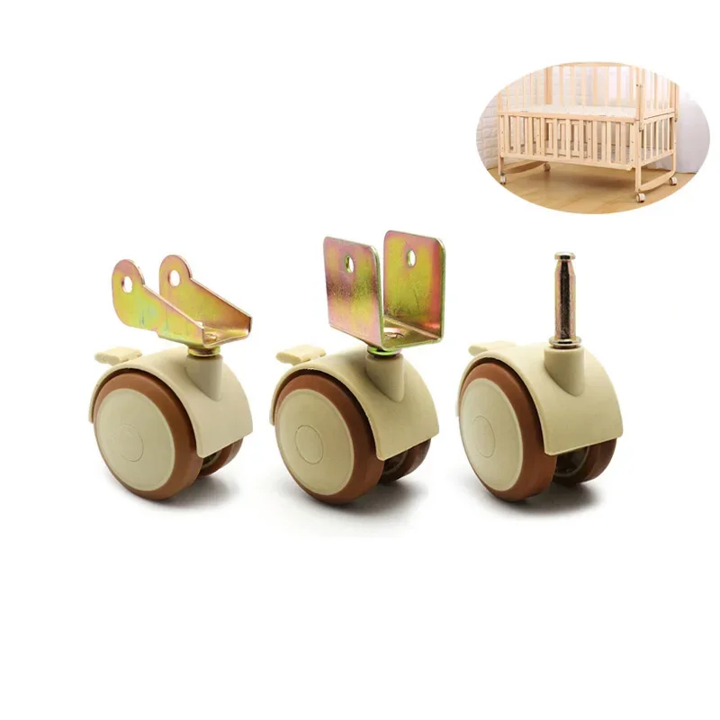 2/4Pcs 2'' Furniture Crib Swiv - Baby Nursery Trolley avis et prix