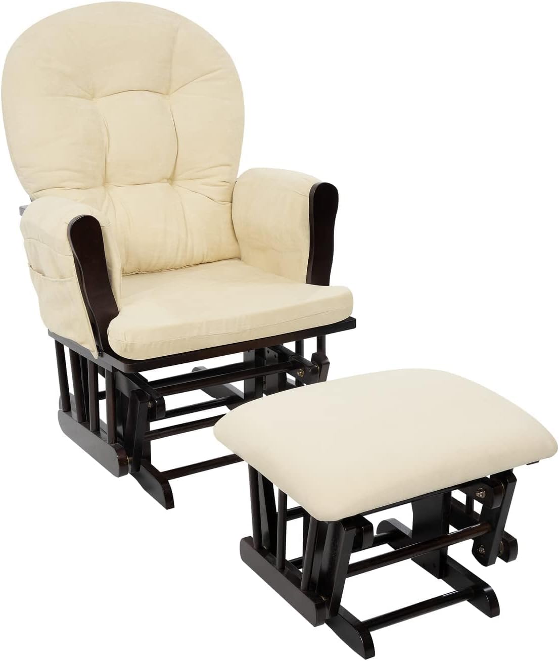Upholstered Indoor Glider Rock - Baby Nursery Ottoman avis et prix