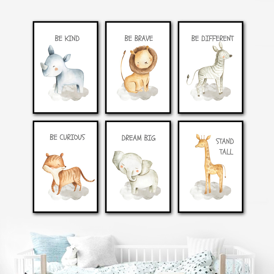 Nursery Wall Art Canvas Painti - Baby Nursery Mirror avis et prix