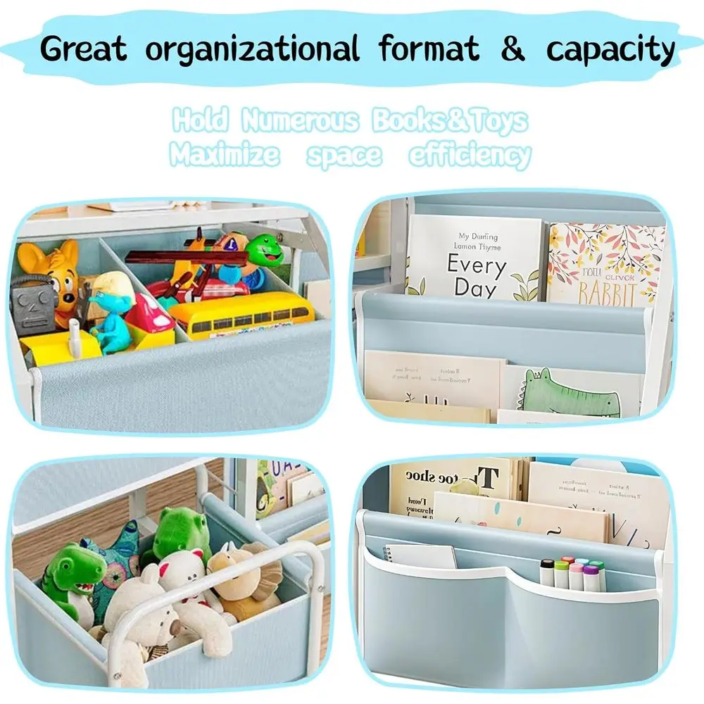 Kids Bookshel and Toy Storage  - Baby Nursery Bookcase avis et prix