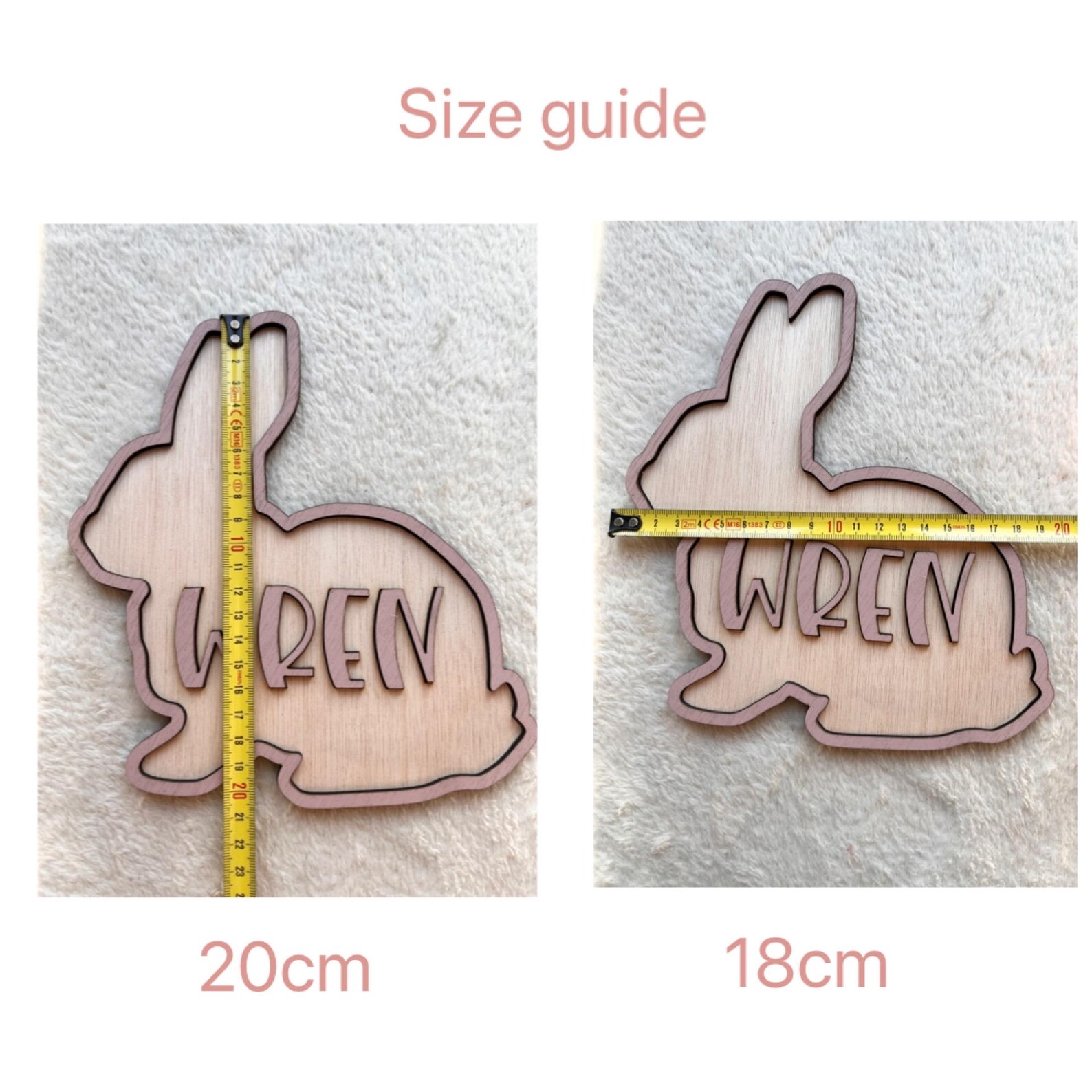 Personalized Bunny Name Wooden - Baby Nursery Wall Decor avis et prix