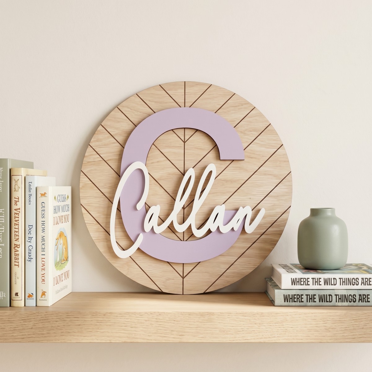 1Pc Custom Round Geometric Woo - Baby Nursery Baby avis et prix