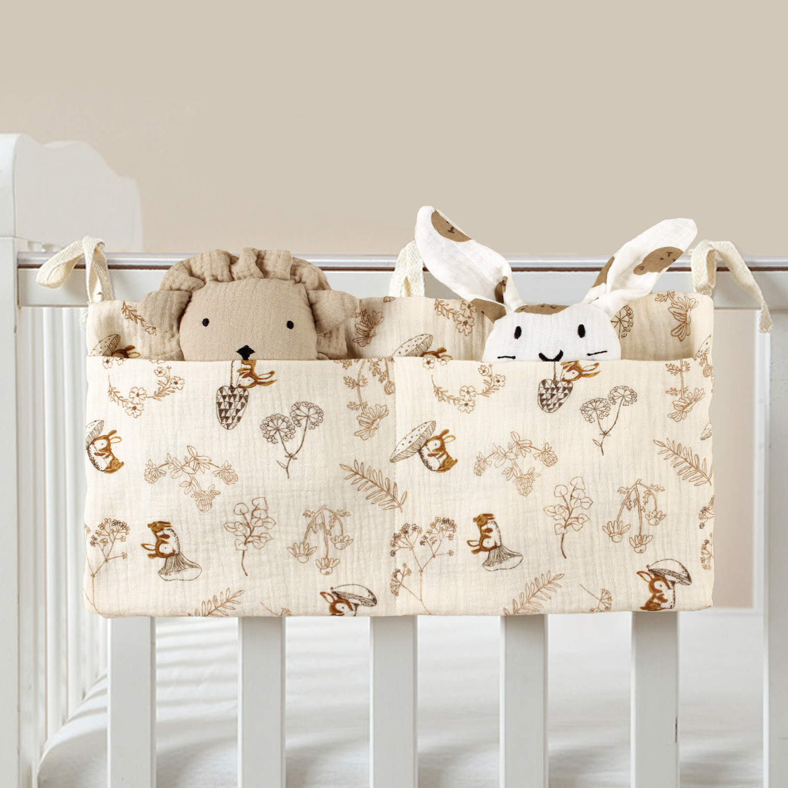 New Cotton Bedside Diaper Bag  - Baby Nursery Trolley avis et prix