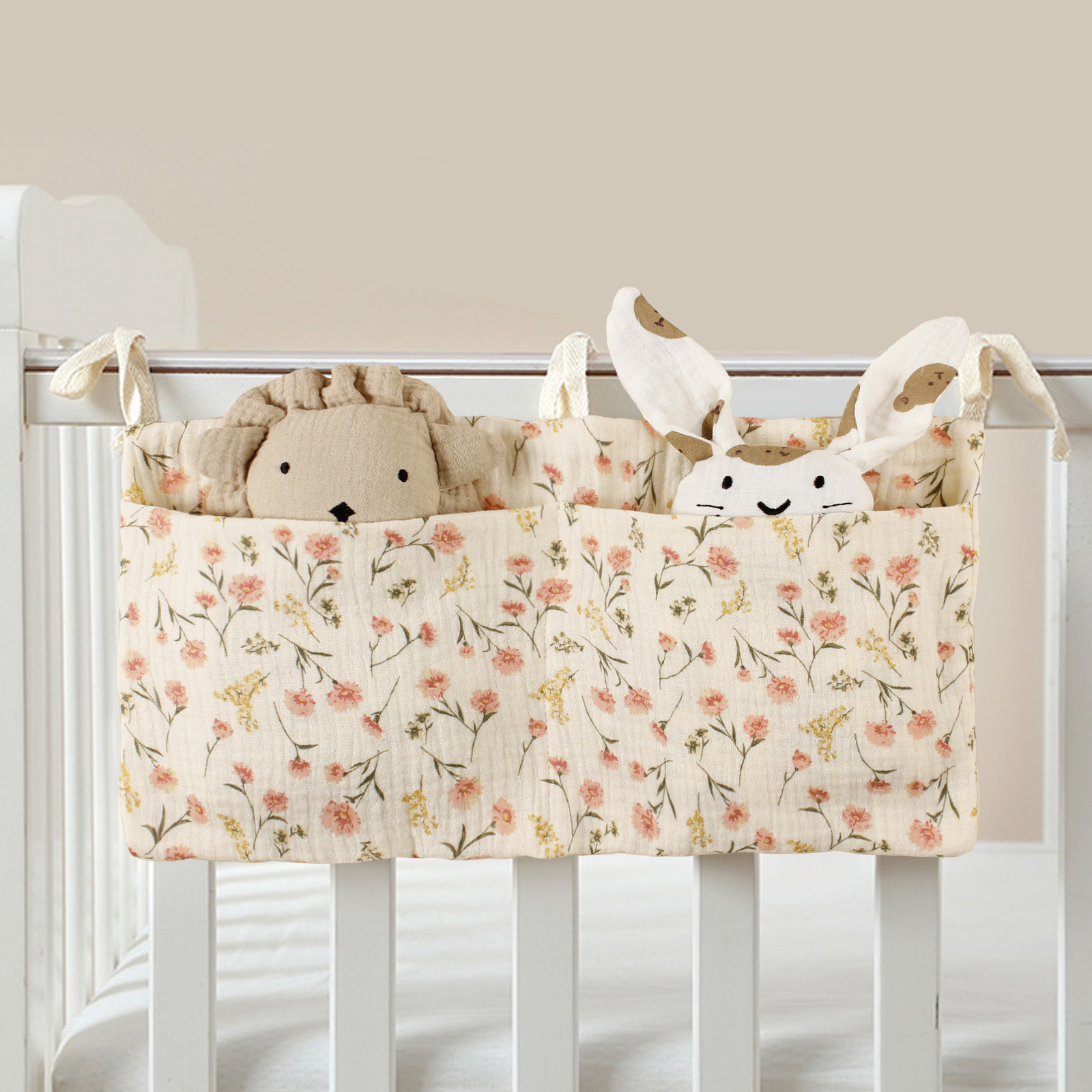 New Cotton Bedside Diaper Bag  - Baby Nursery Trolley avis et prix