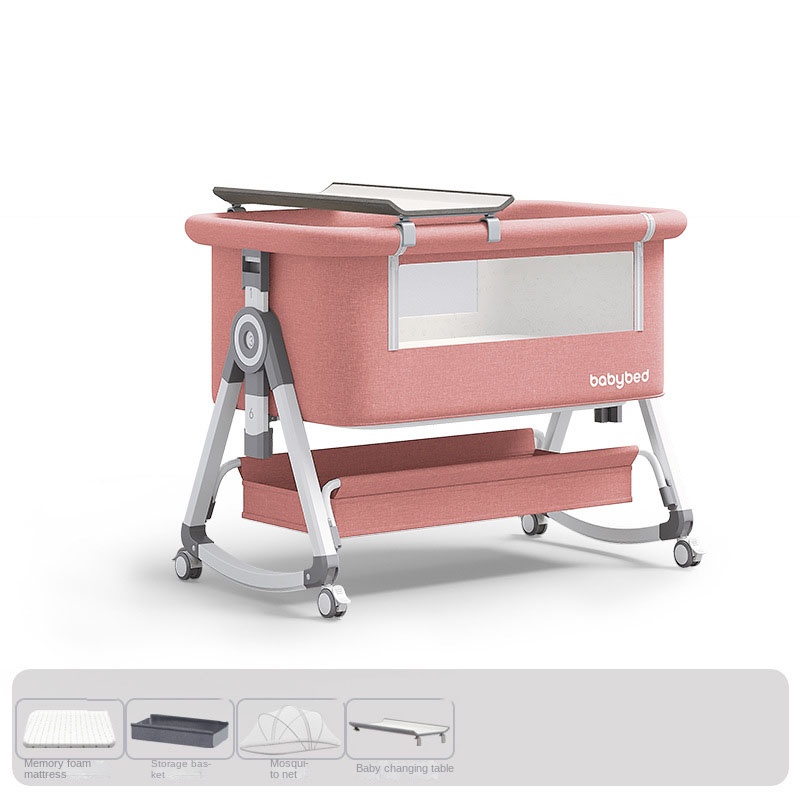 Baby Crib , Portable and Adjus - Baby Nursery Trolley avis et prix