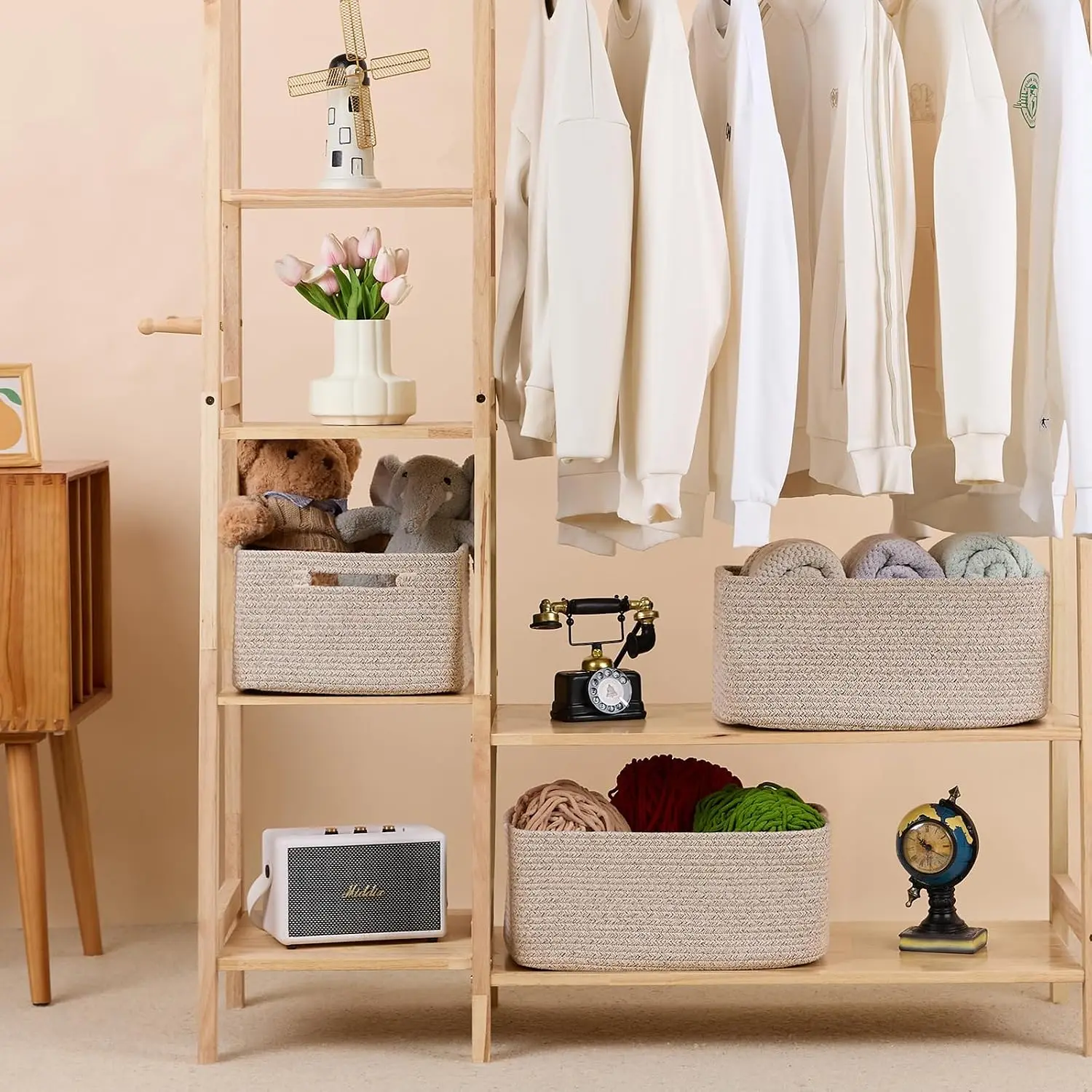 Large Storage Baskets for Shel - Baby Nursery Closet avis et prix