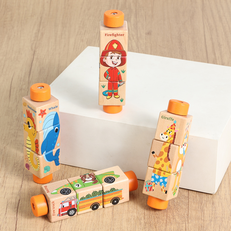 Baby Wooden Rotating Jigsaw Pu - Baby Nursery Mobile avis et prix