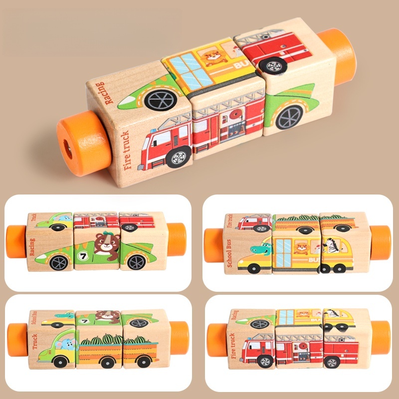 Baby Wooden Rotating Jigsaw Pu - Baby Nursery Mobile avis et prix