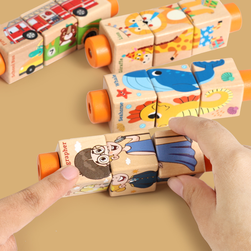 Baby Wooden Rotating Jigsaw Pu - Baby Nursery Mobile avis et prix