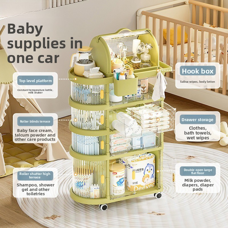 Hanging Floor Cart Baby Organi - Baby Nursery Trolley avis et prix