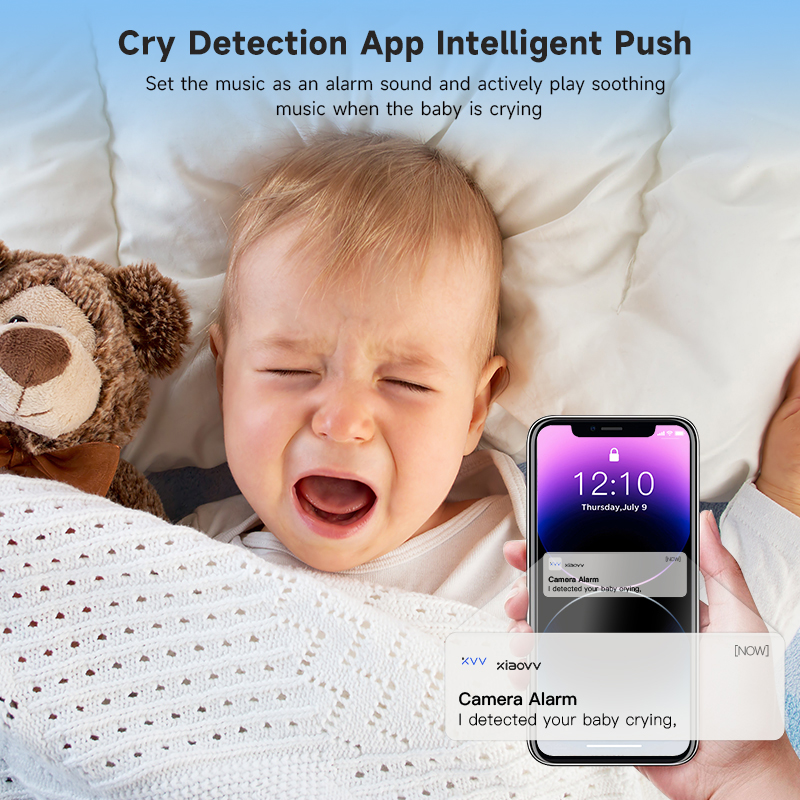 4MP WiFi xiaovv indoor Baby Mo - Baby Nursery Mobile avis et prix