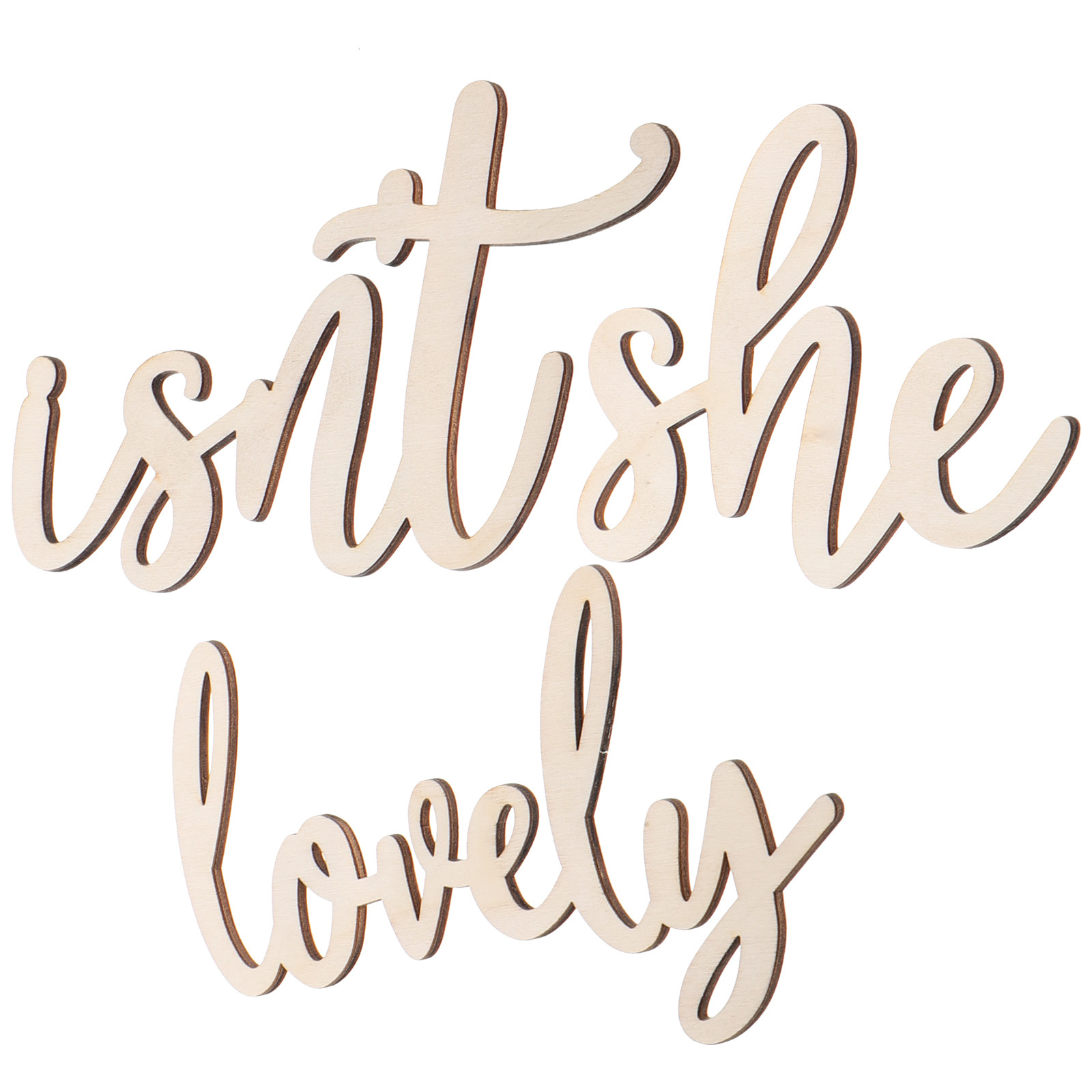 Wood Sign Wooden Wall Sticker  - Baby Nursery Wall Decor avis et prix