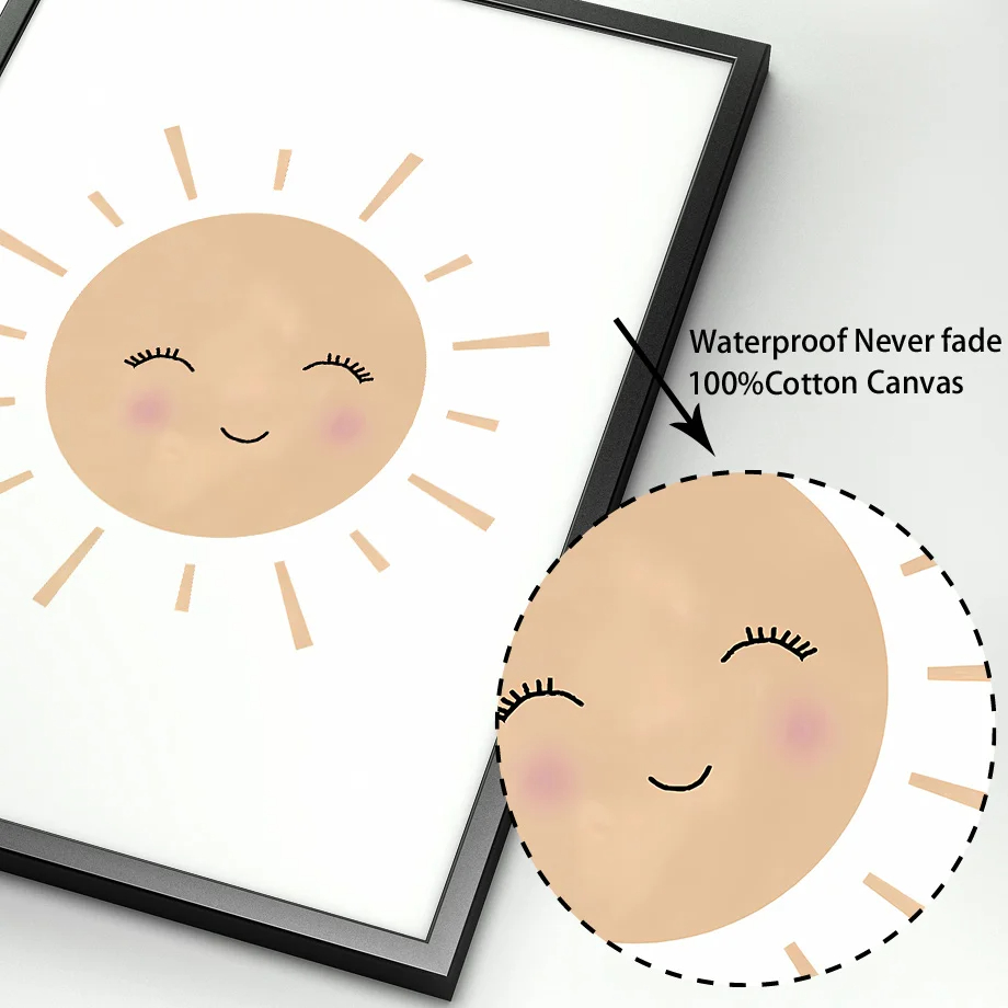 Boho Rabbit Flower Sun Rainbow - Baby Nursery Mirror avis et prix