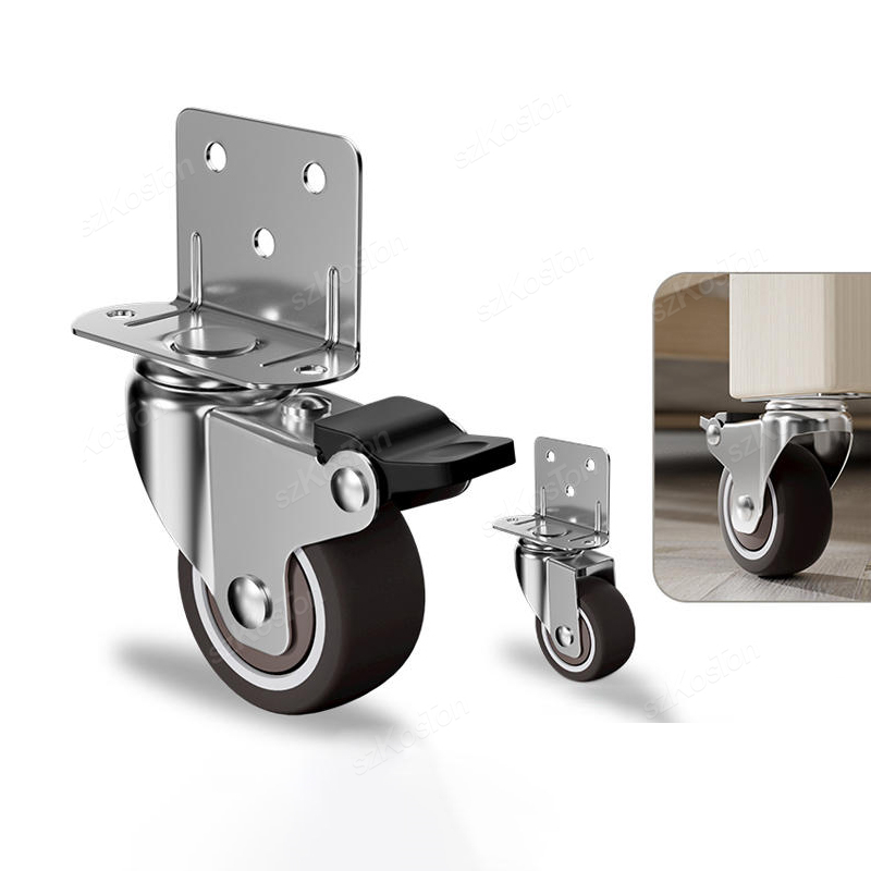 4pcs L-shaped Furniture Caster - Baby Nursery Trolley avis et prix