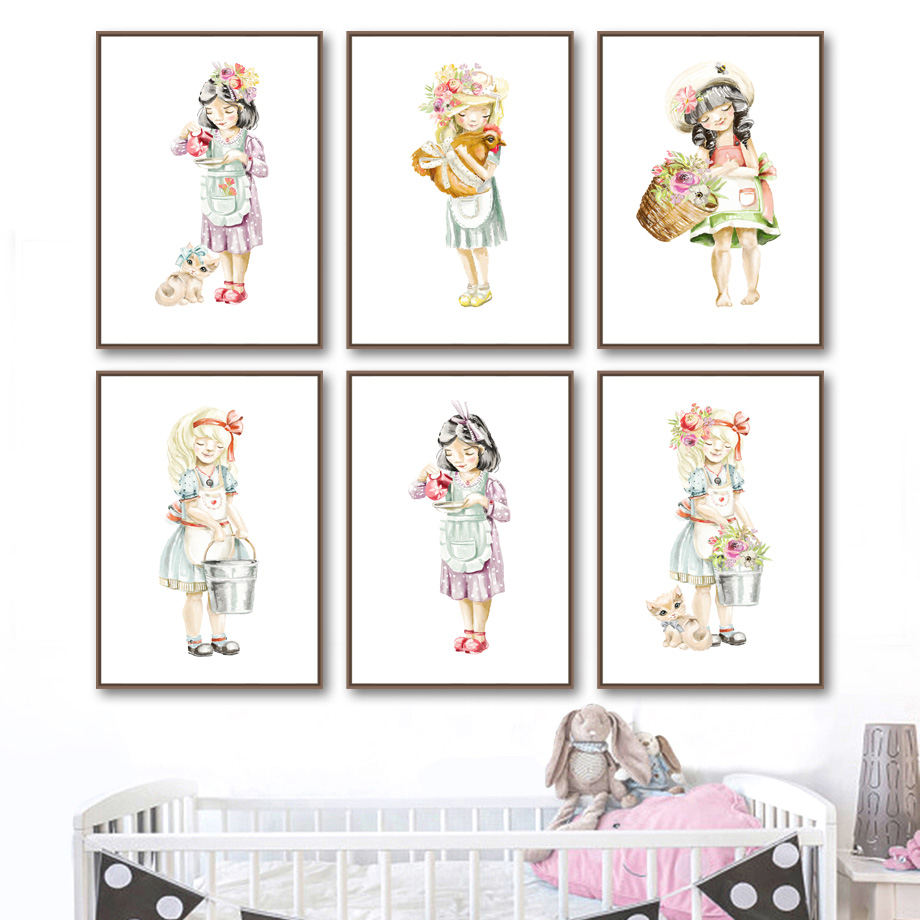 Cute Baby Girl Flower Cat Chic - Baby Nursery Mirror avis et prix