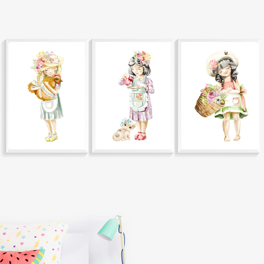 Cute Baby Girl Flower Cat Chic - Baby Nursery Mirror avis et prix