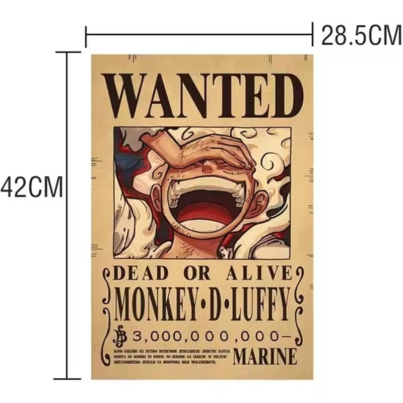 Anime One Piece Bounty Wanted  - Baby Nursery Wall Decals avis et prix