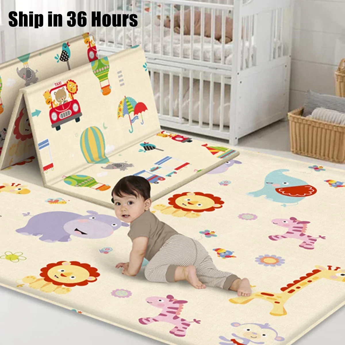 Baby Play Mats Foldable Xpe Pu - Soft Rug Nursery avis et prix