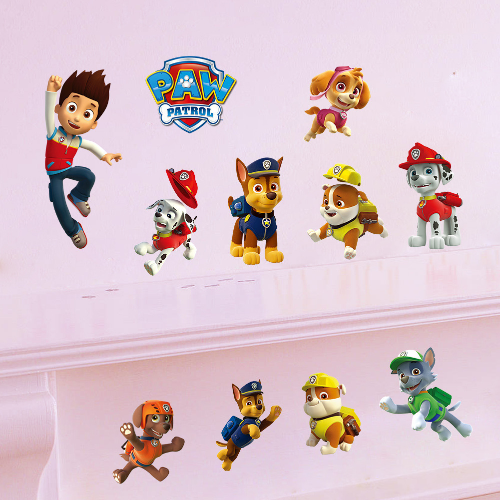 Cartoon Pawed Patrol Wall Stic - Baby Nursery Wall Decals avis et prix