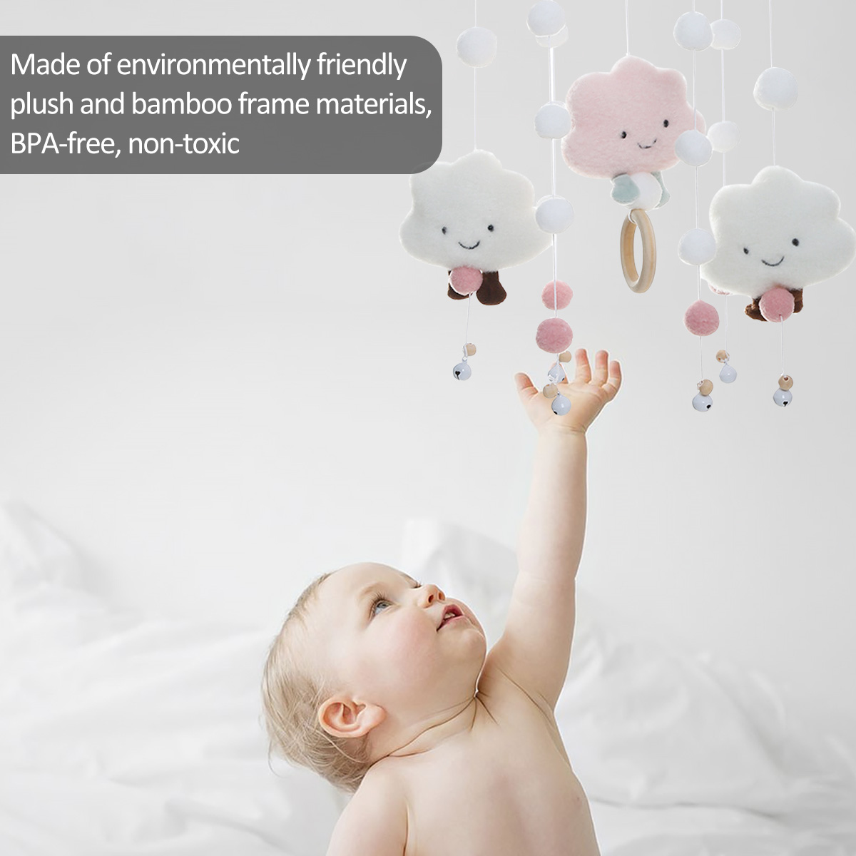 Mobile Wind Chimes with Cloud  - Baby Nursery Mobile avis et prix