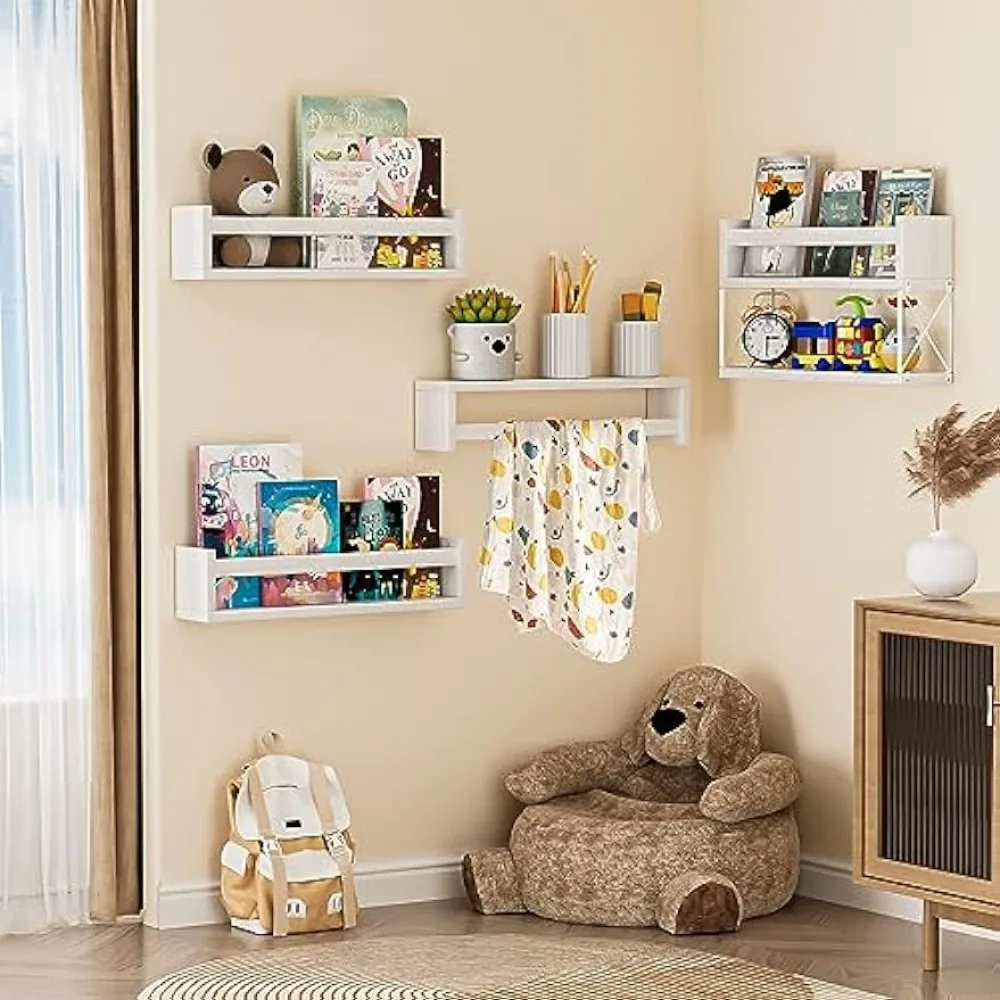 QimCoor Nursery Book Shelves S - Baby Nursery Floating Shelves avis et prix