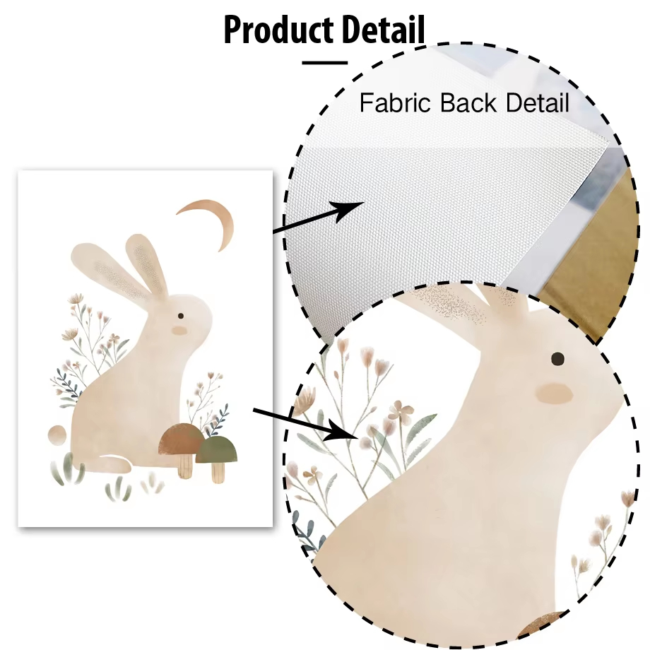 Boho Rabbit Fox Hedgehog Bird  - Baby Nursery Mirror avis et prix