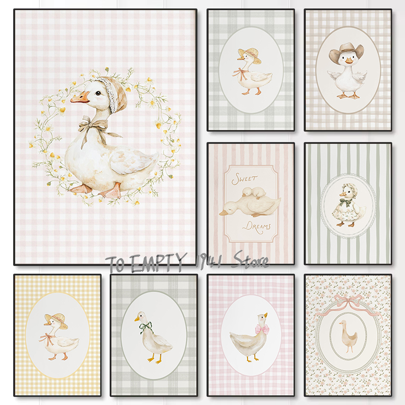 Silly Little Goose Nursery Duc - Baby Nursery Prints avis et prix