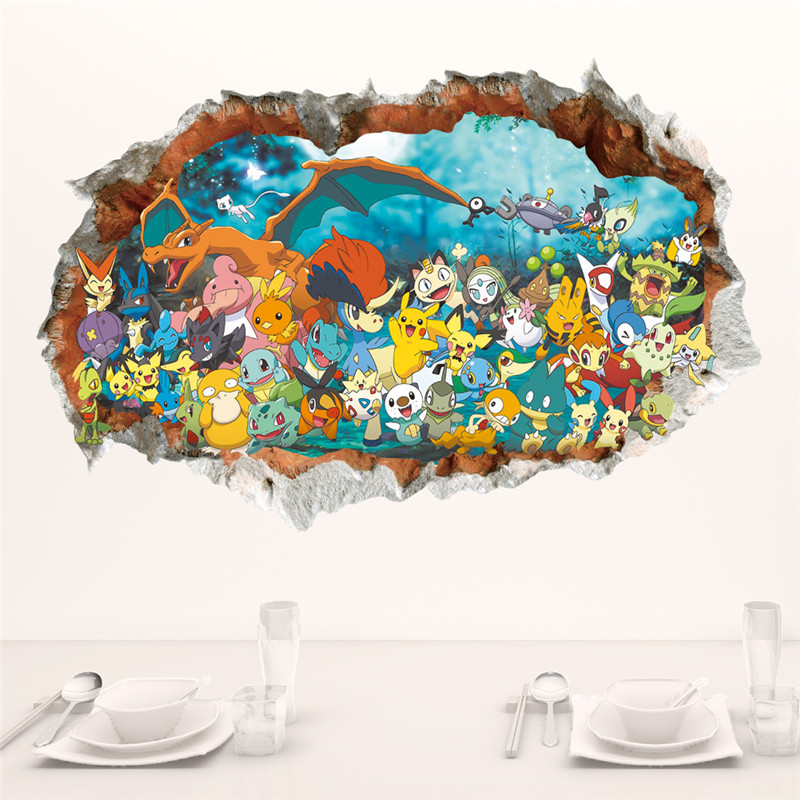 Cartoon Pokémon Pikachu Wall S - Baby Nursery Wall Decals avis et prix