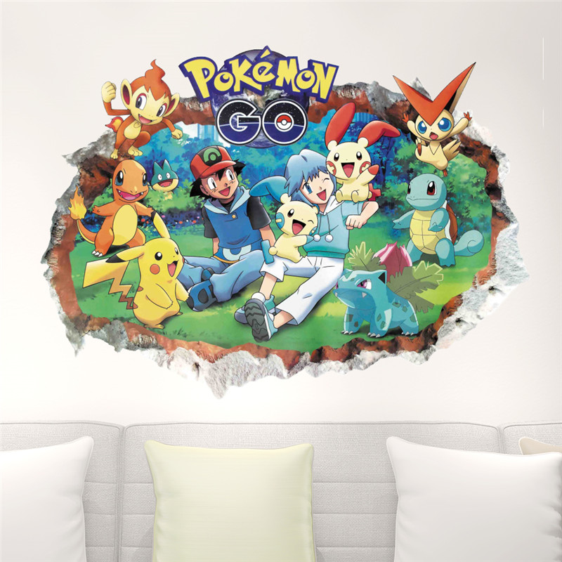 Cartoon Pokémon Pikachu Wall S - Baby Nursery Wall Decals avis et prix