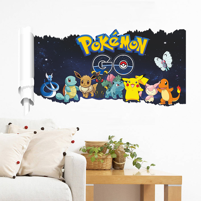 Cartoon Pokémon Pikachu Wall S - Baby Nursery Wall Decals avis et prix