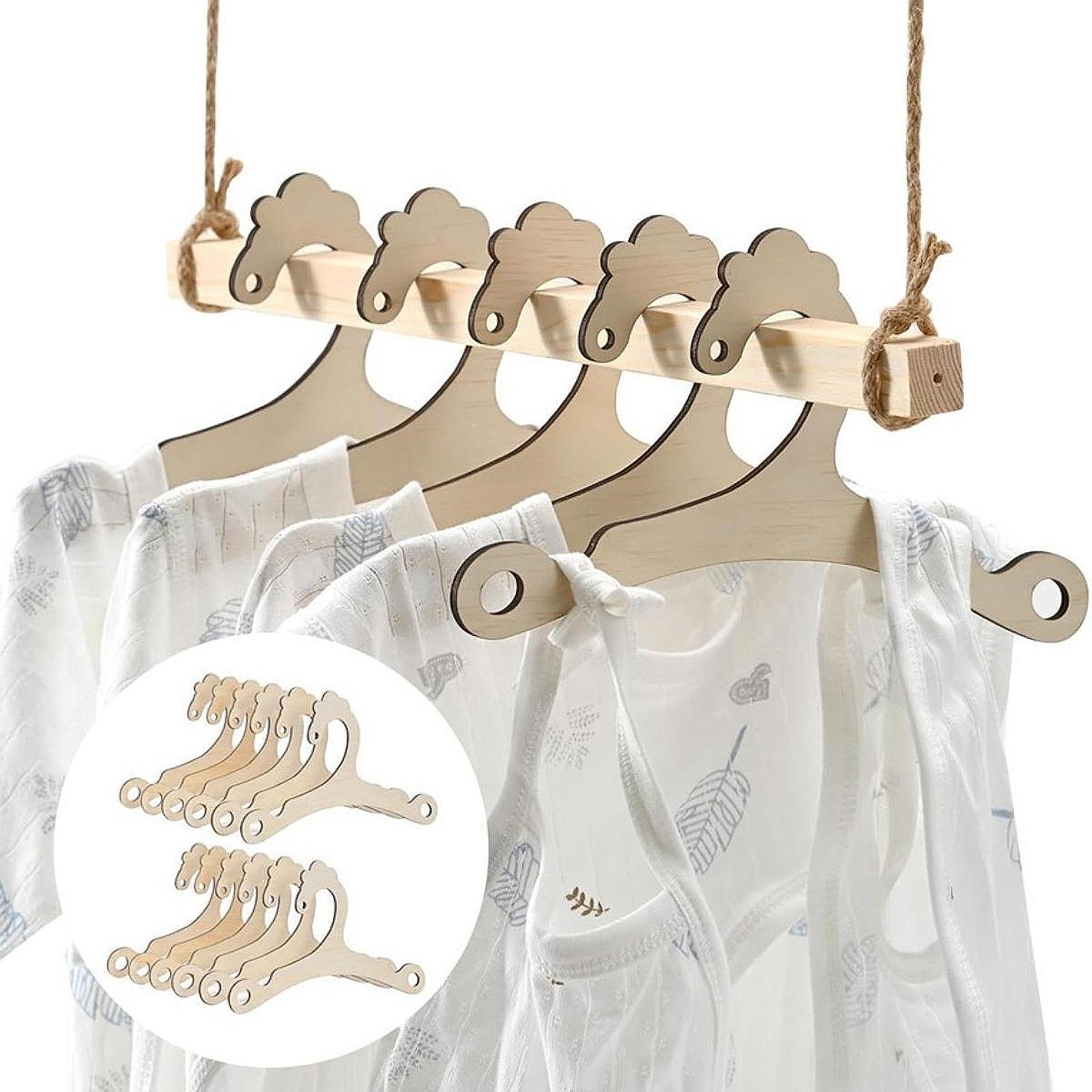 Baby Wooden Clothes Hangers Du - Baby Nursery Closet Organization avis et prix