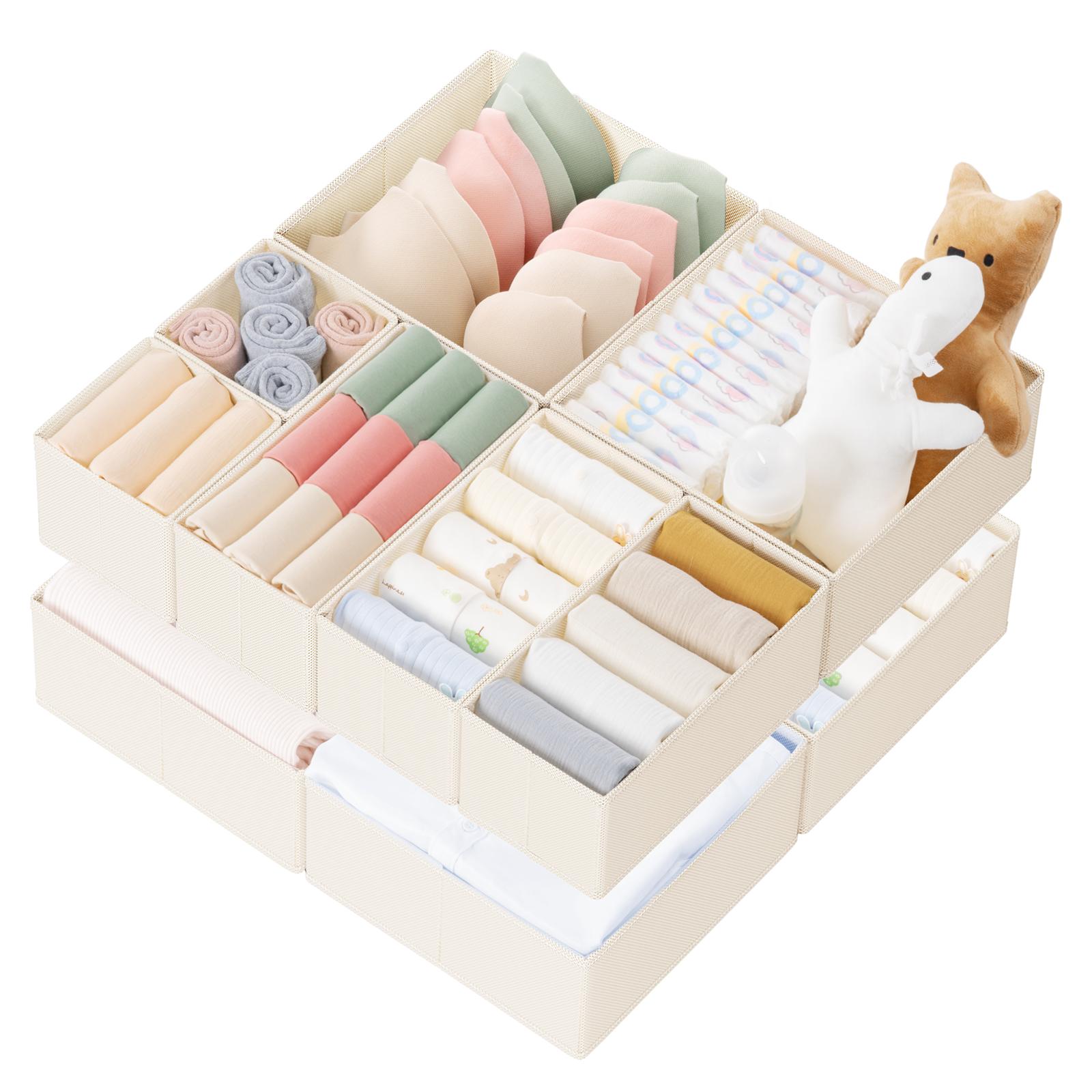 10Pcs Foldable Plastic Drawer  - Baby Nursery Closet Organization avis et prix