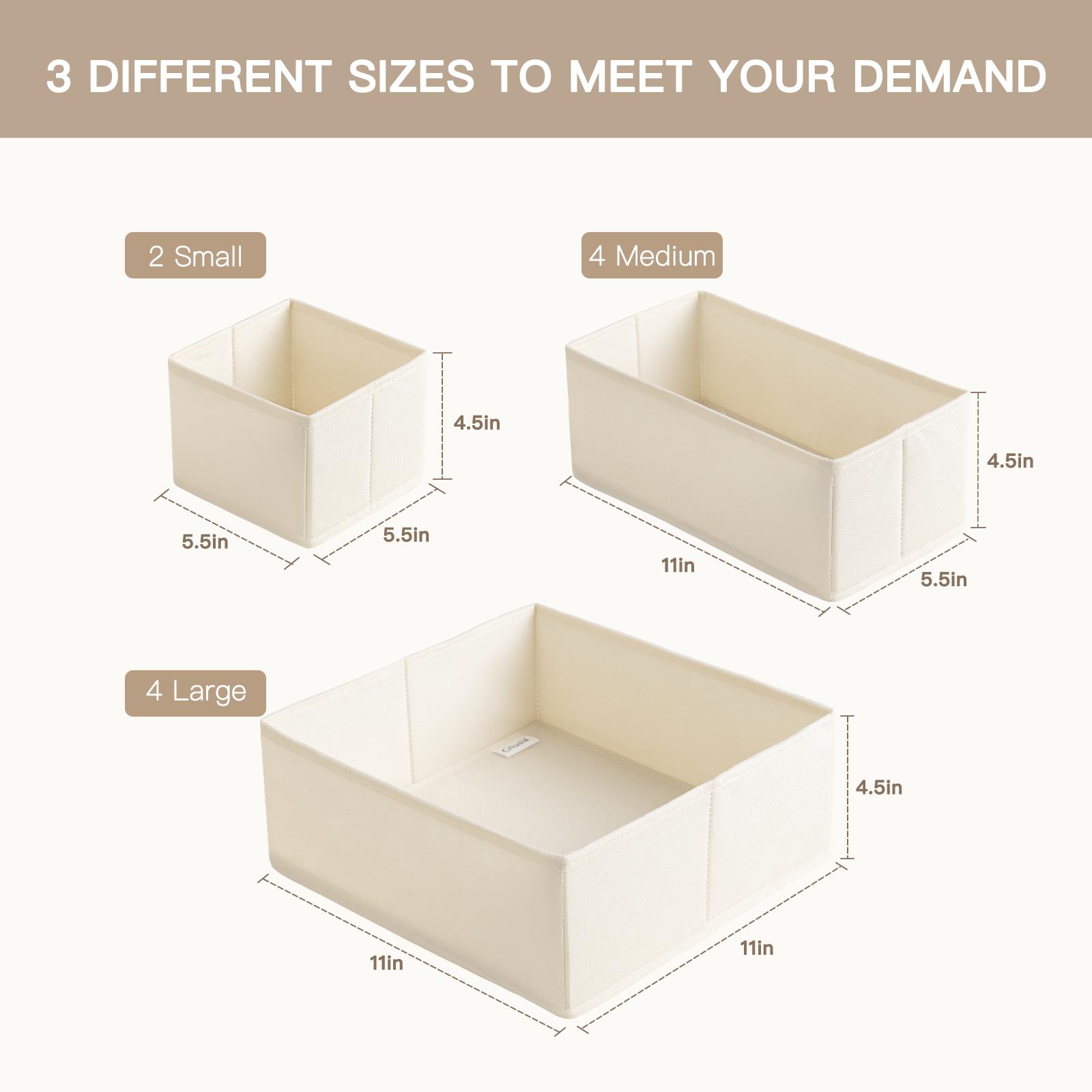10Pcs Foldable Plastic Drawer  - Baby Nursery Closet Organization avis et prix