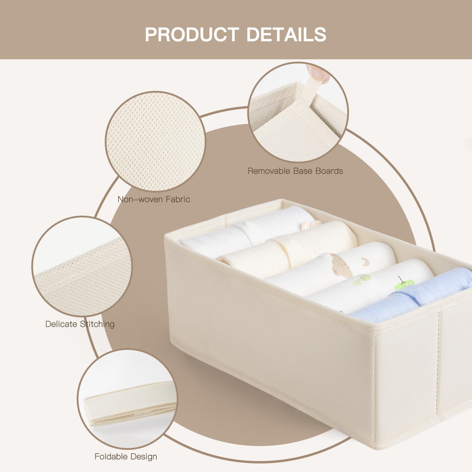 10Pcs Foldable Plastic Drawer  - Baby Nursery Closet Organization avis et prix