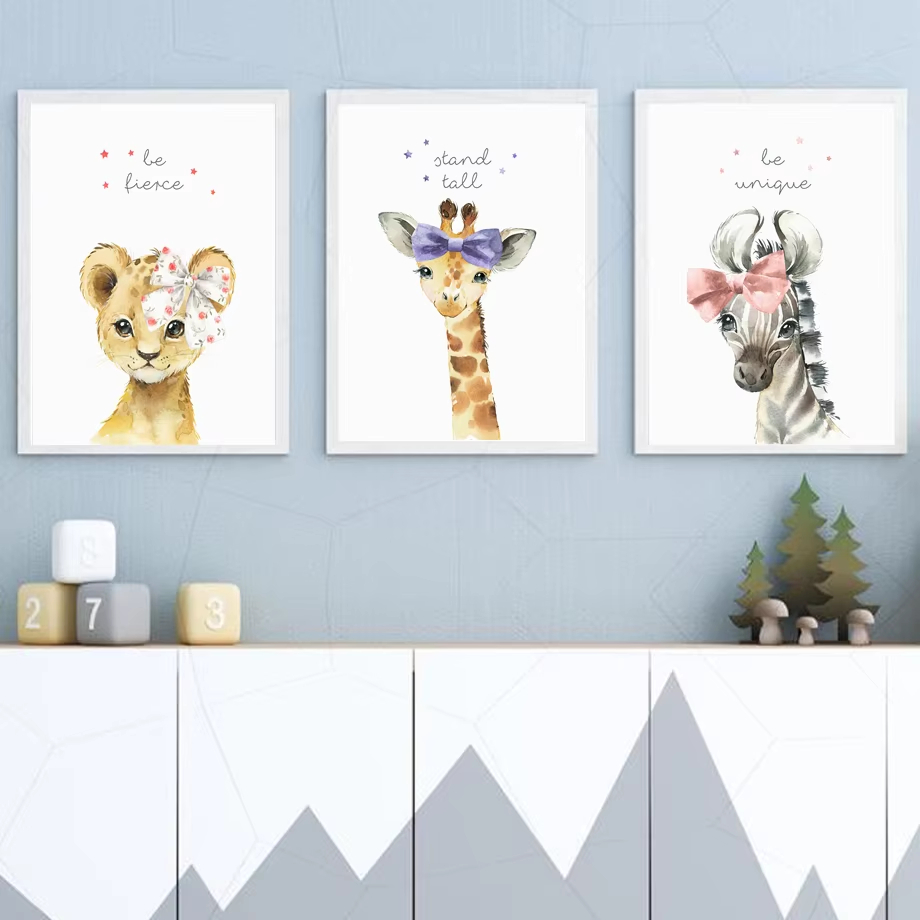 Lion Zebra Giraffe Elephant Hi - Baby Nursery Mirror avis et prix