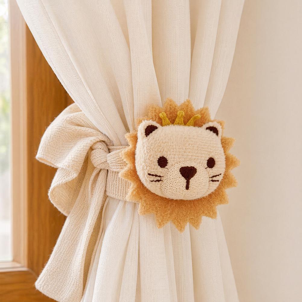 Plush Curtain Holder Lion Curt - Baby Nursery Fabric avis et prix