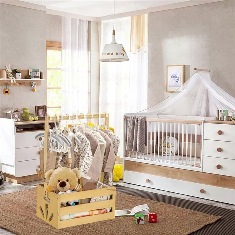 Wooden Baby Shower Gift Basket - Baby Nursery Closet avis et prix