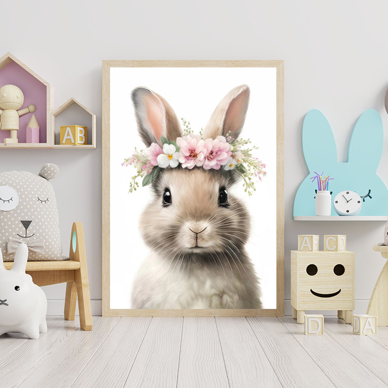 Baby Bear Bunny Deer Raccoon O - Baby Nursery Mirror avis et prix