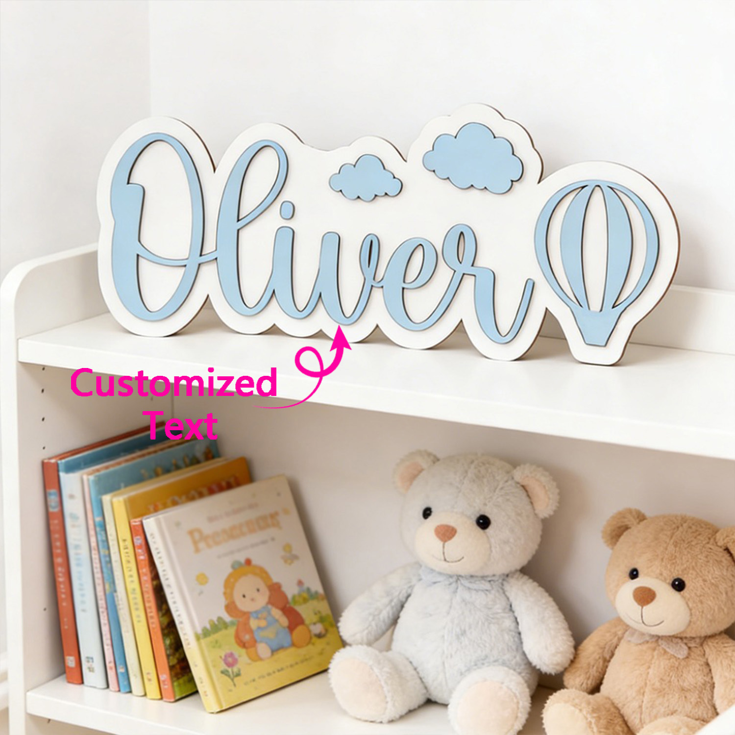 Personalized Hot Air Balloon & - Baby Nursery Baby avis et prix
