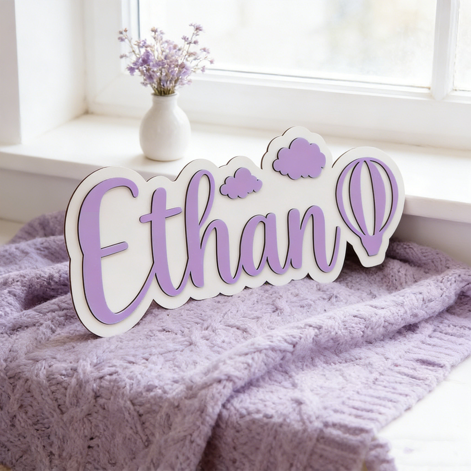 Personalized Hot Air Balloon & - Baby Nursery Baby avis et prix