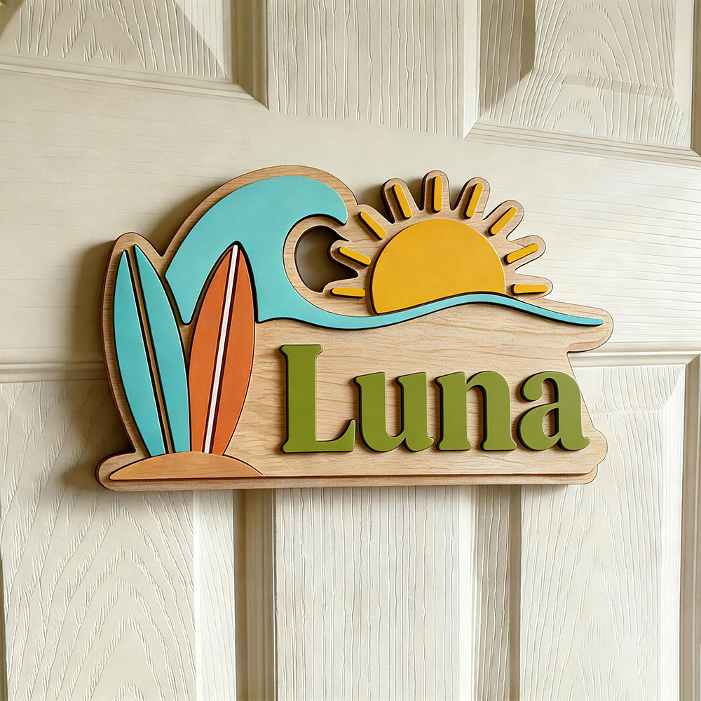 Custom Beach Wave Surfboard Su - Baby Nursery Baby avis et prix
