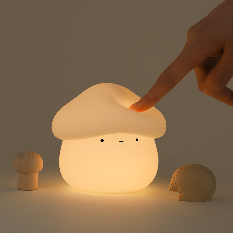 1Pcs Mushroom Head Silicone Ni - Baby Nursery Light avis et prix