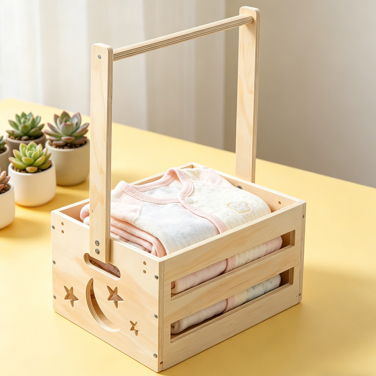Portable Wood Laundry Hamper B - Baby Nursery Closet Organization avis et prix