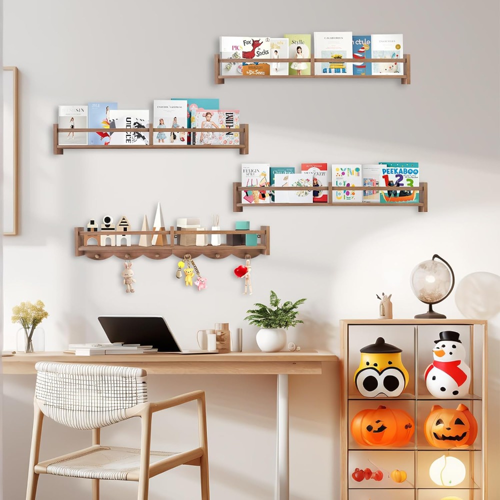 34Inch Wall Mounted Nursery Bo - Baby Nursery Floating Shelves avis et prix