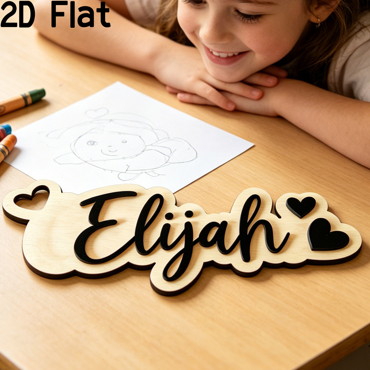 1Pc Custom Love Decor Wooden A - Baby Nursery Baby avis et prix