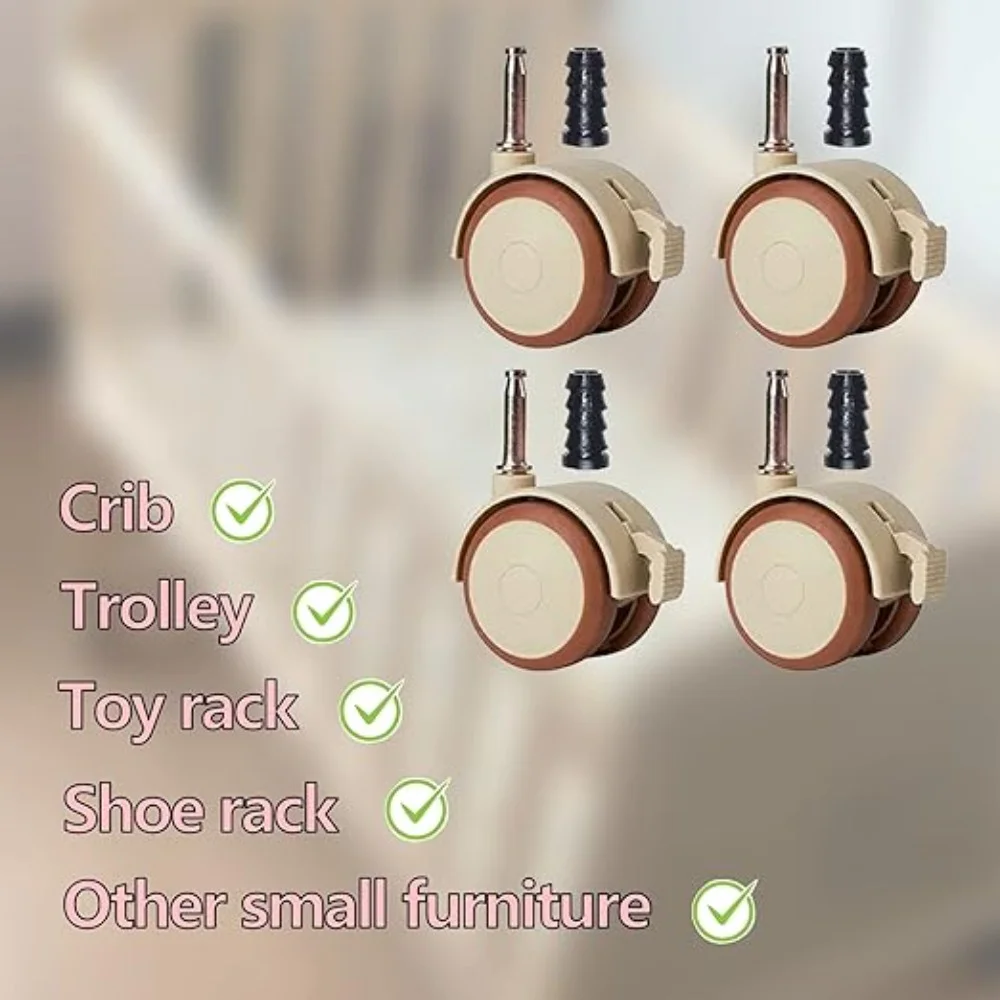 1/4 Pcs Nylon Swivel Caster Wh - Baby Nursery Trolley avis et prix