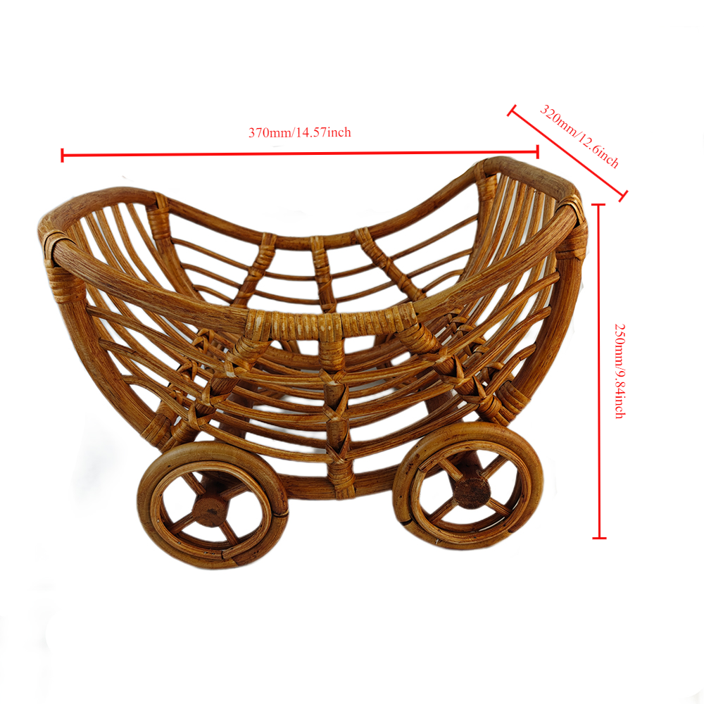 Original Baby Rattan Cart Bask - Baby Nursery Trolley avis et prix