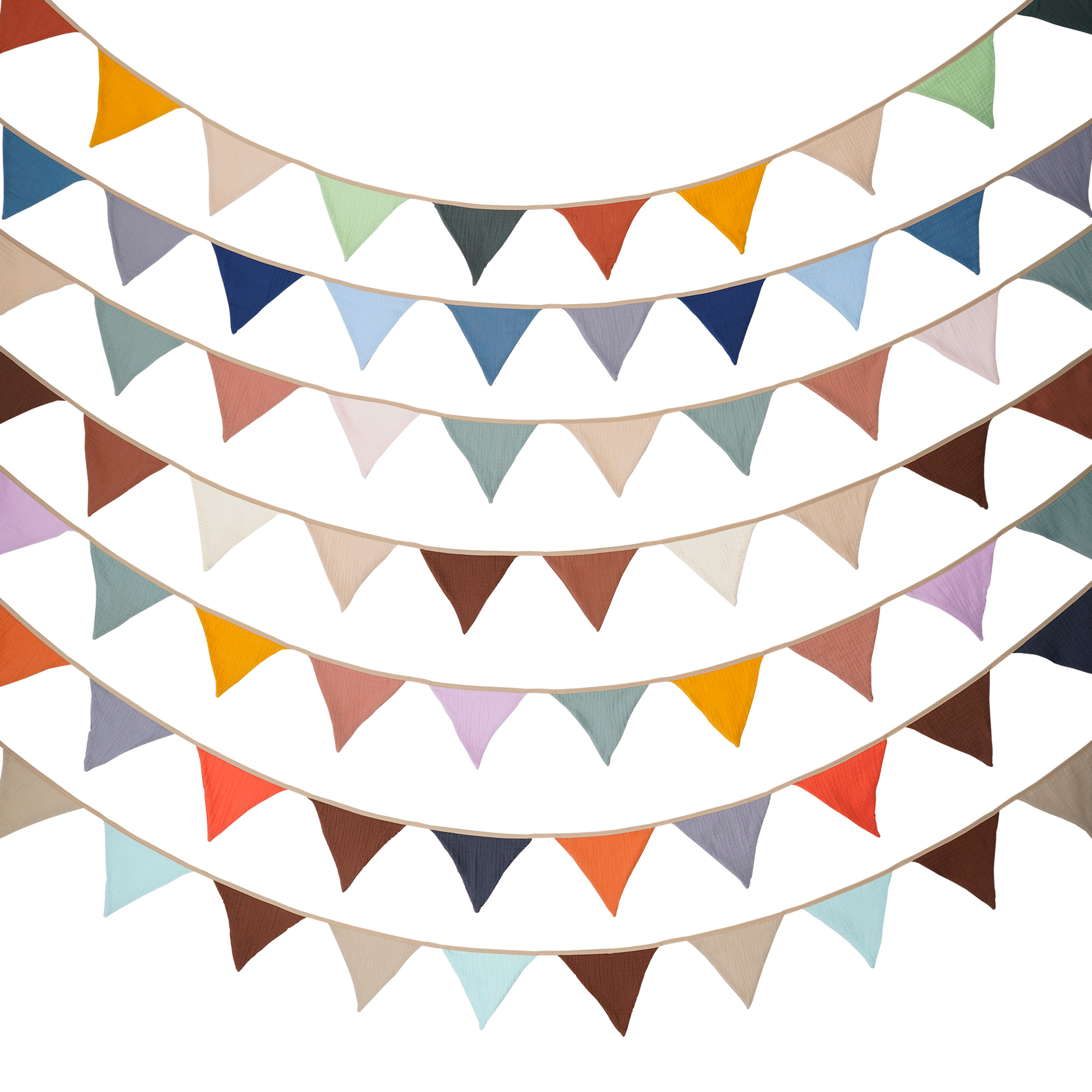 2.6M Nursery Fabric Bunting 10 - Baby Nursery Fabric avis et prix