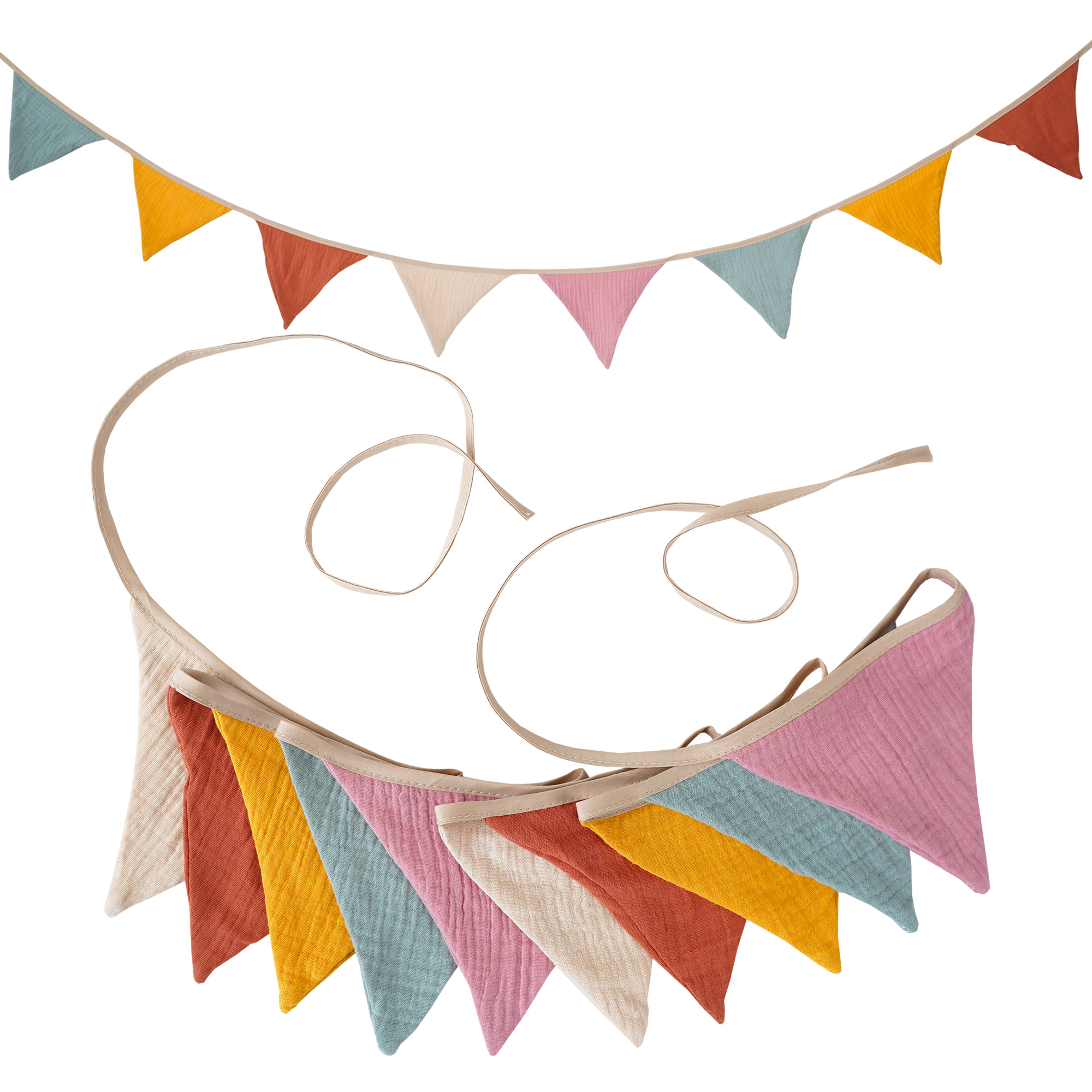 2.6M Nursery Fabric Bunting 10 - Baby Nursery Fabric avis et prix